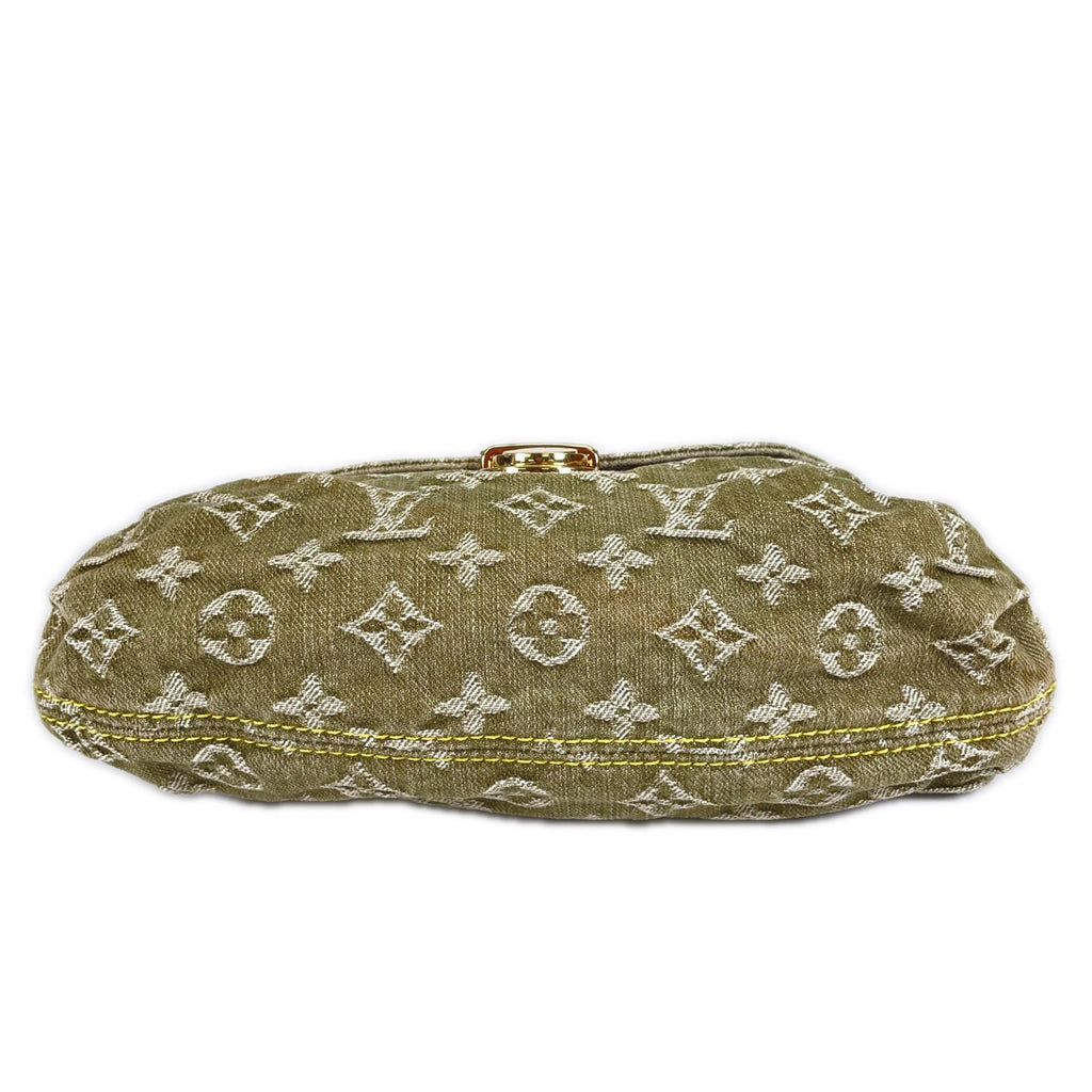 Louis Vuitton Mini Pleaty Handbag Monogram Denim Khaki Limited — view 4