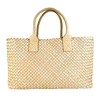 Bottega Veneta Intrecciato Cabas MM Tote Bag Lambskin Multicolor 500 Limited