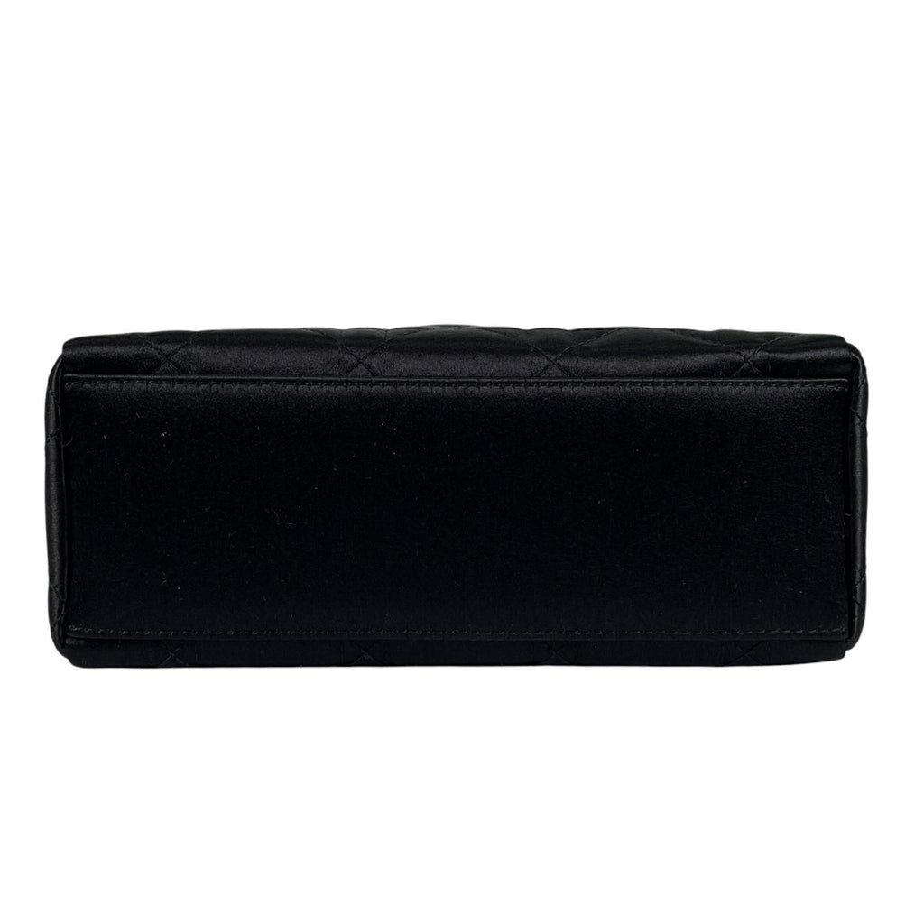 Dior Mini Lady Handbag Satin Black Bijou Rhinestone Vintage — view 4