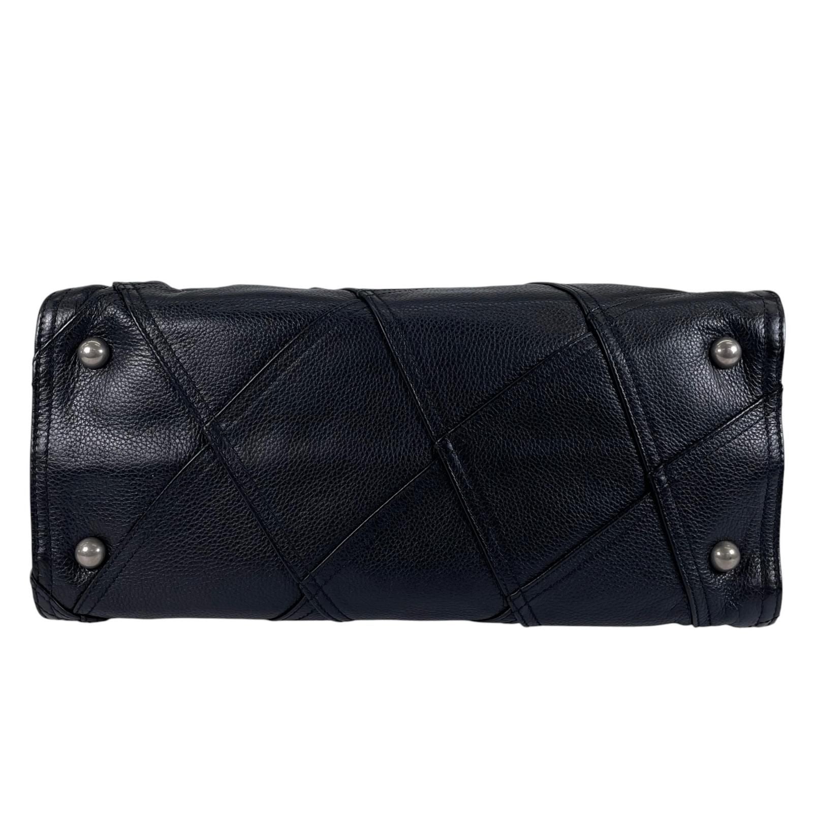 Loewe Amazona 335.76 Handbag Leather Black Jyunya Watanabe Patchwork — view 4