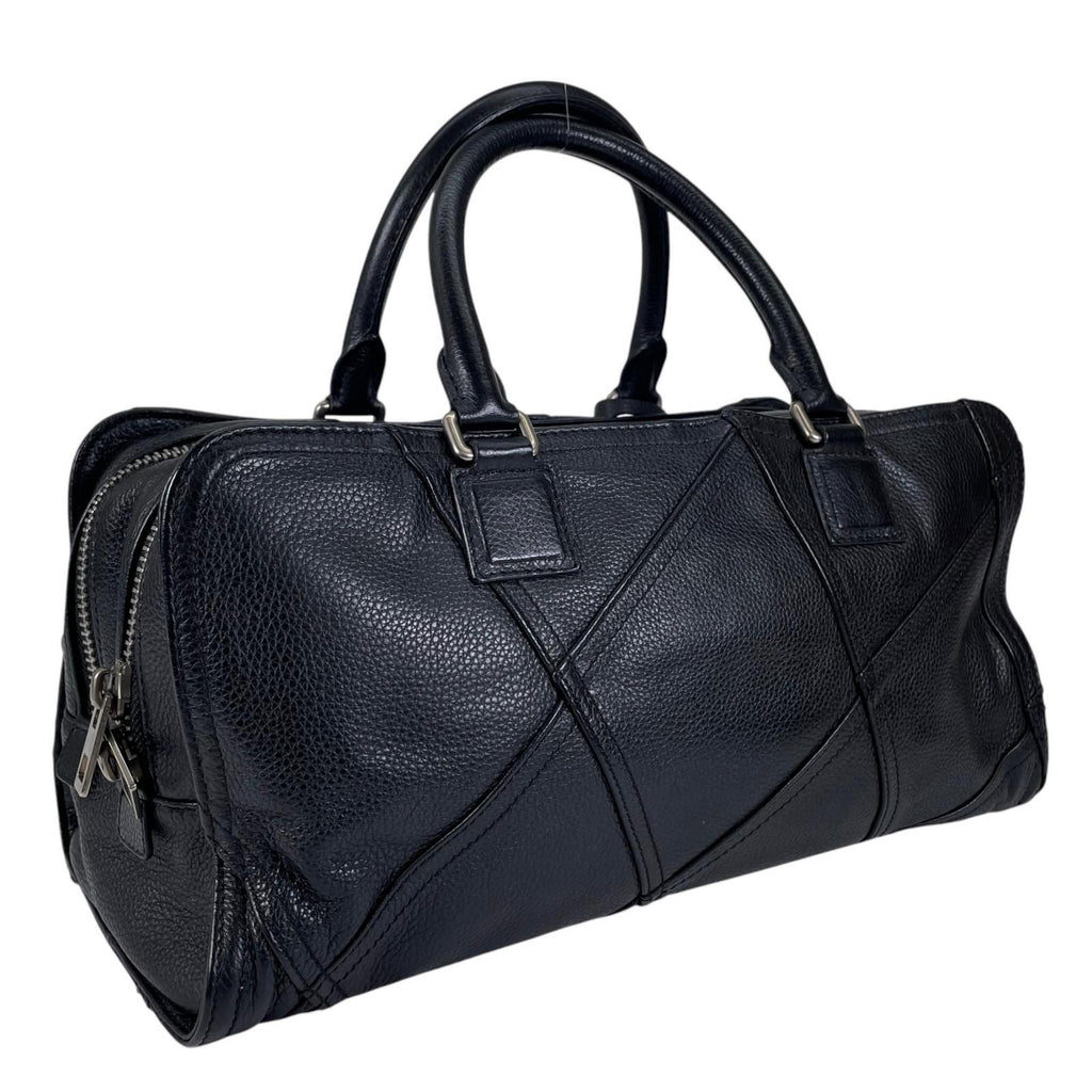 Loewe Amazona 335.76 Handbag Leather Black Jyunya Watanabe Patchwork — view 3
