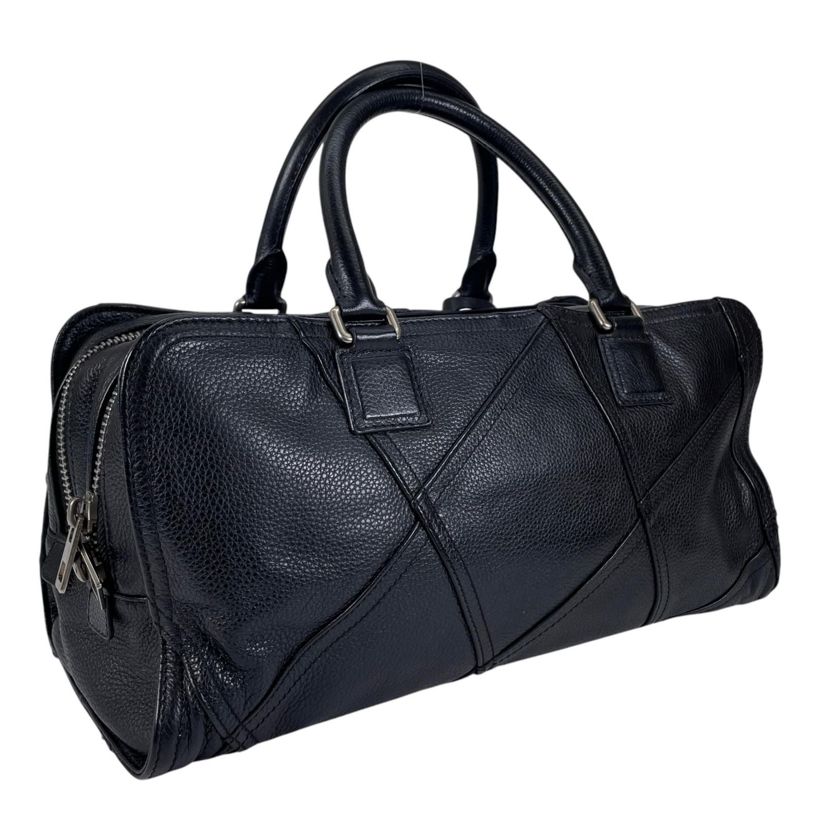 Loewe Amazona 335.76 Handbag Leather Black Jyunya Watanabe Patchwork — view 3