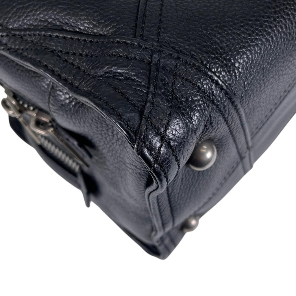 Loewe Amazona 335.76 Handbag Leather Black Jyunya Watanabe Patchwork — view 8