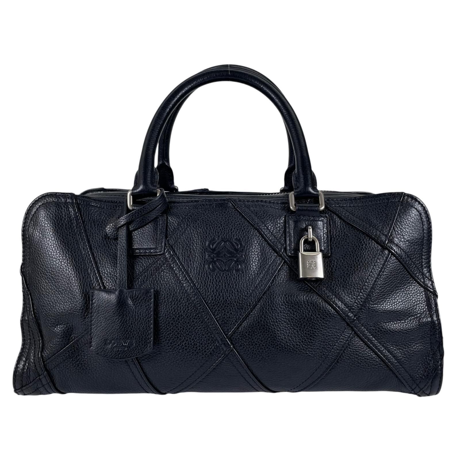 Loewe Amazona 335.76 Handbag Leather Black Jyunya Watanabe Patchwork
