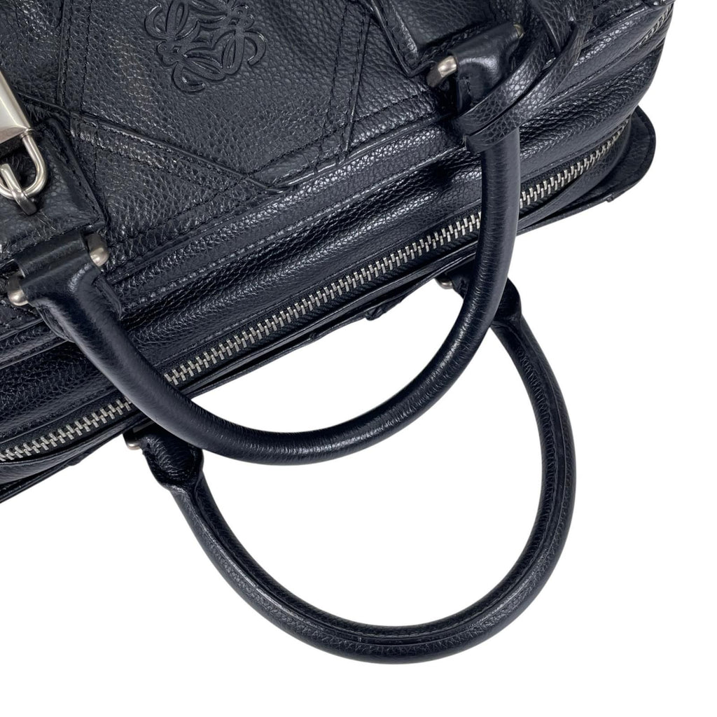 Loewe Amazona 335.76 Handbag Leather Black Jyunya Watanabe Patchwork — view 6