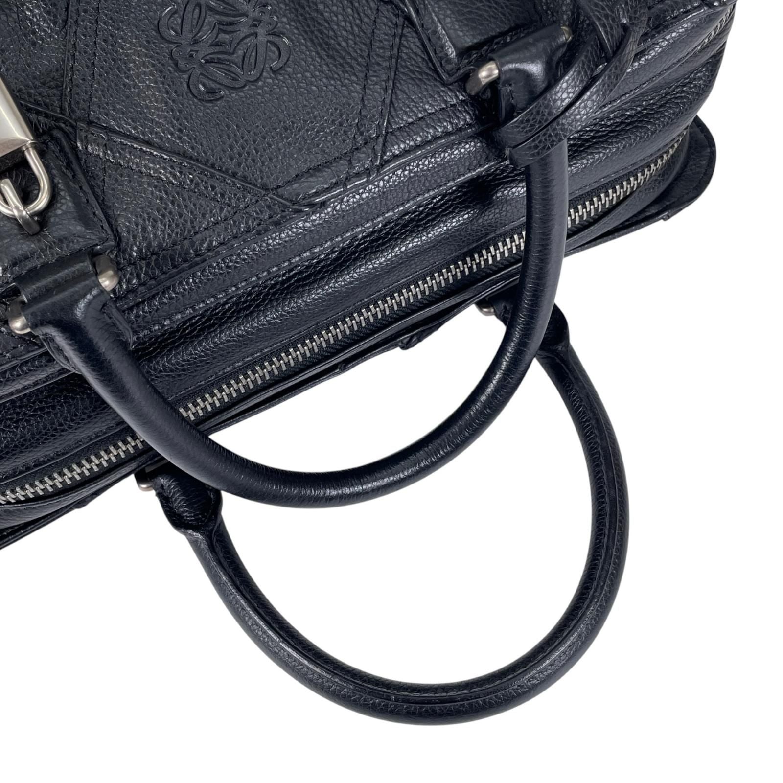 Loewe Amazona 335.76 Handbag Leather Black Jyunya Watanabe Patchwork — view 6