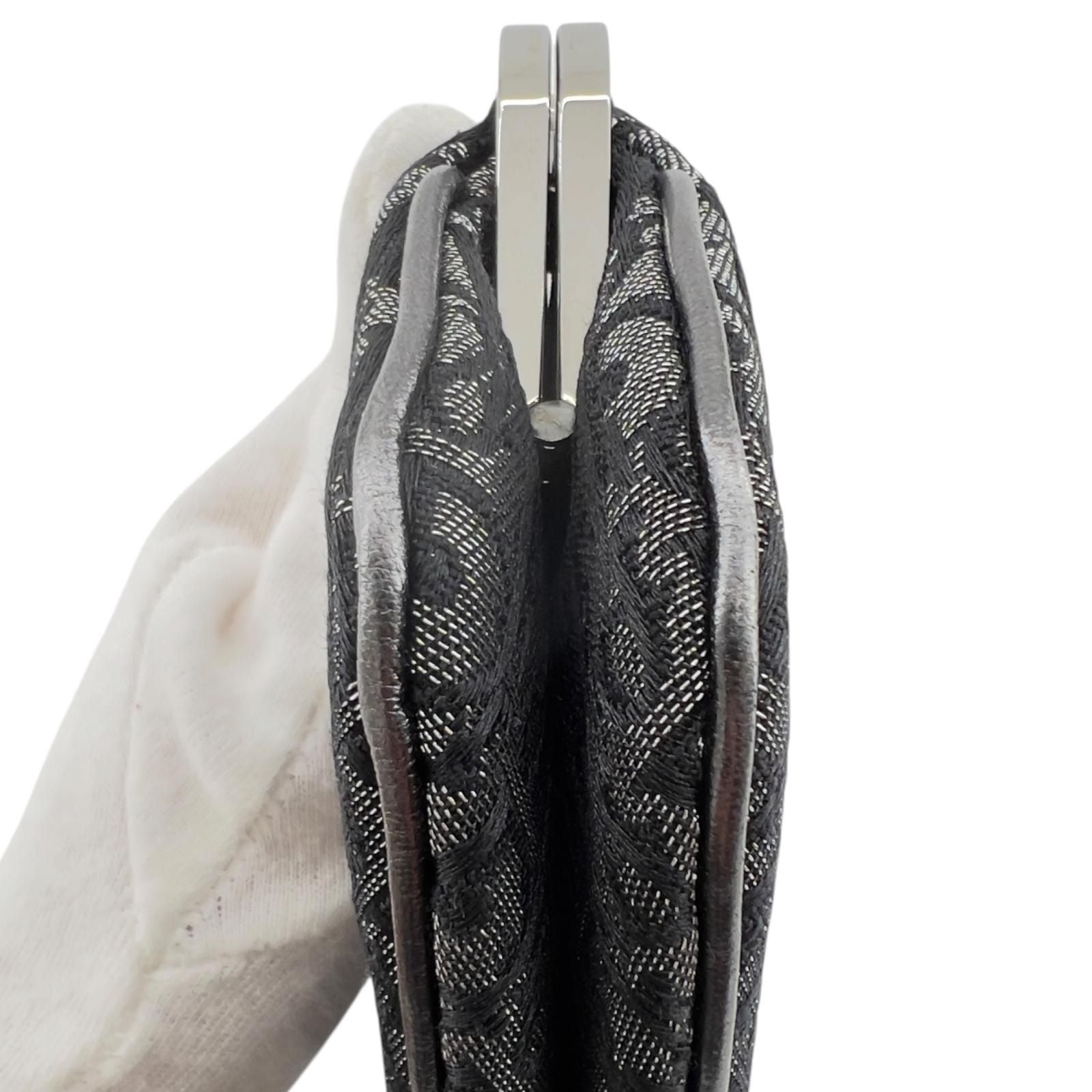 Dior Trotter Saddle Bag Mini Black Gamaguchi Metallic — view 7