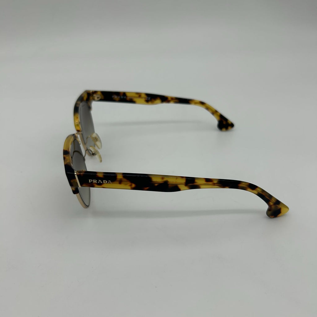 Prada Yellow Havana Gold Frame Sunglasses Eyewear — view 7