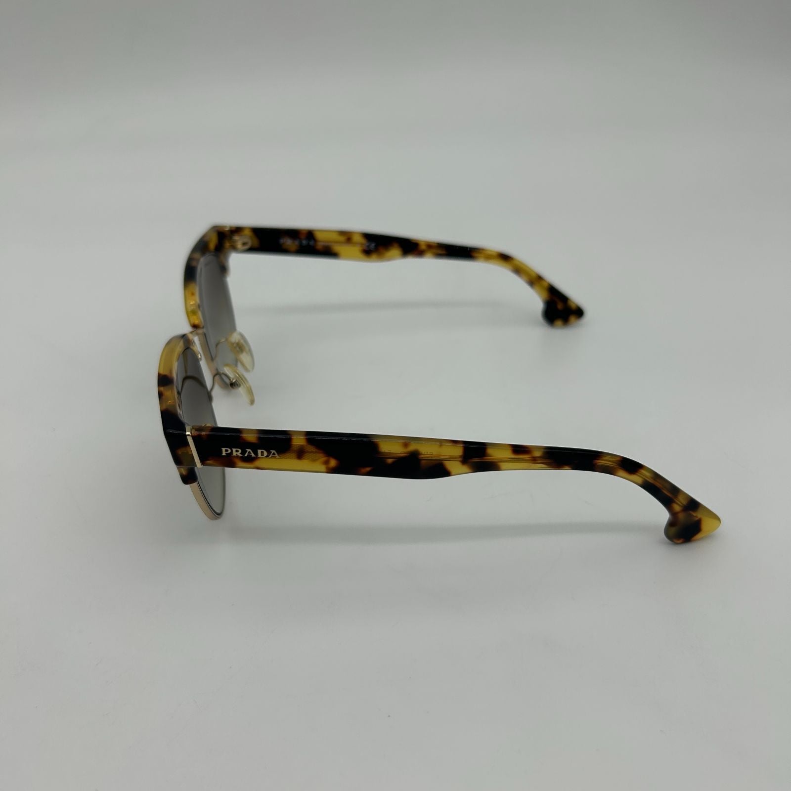 Prada Yellow Havana Gold Frame Sunglasses Eyewear — view 7