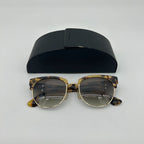 Prada Yellow Havana Gold Frame Sunglasses Eyewear