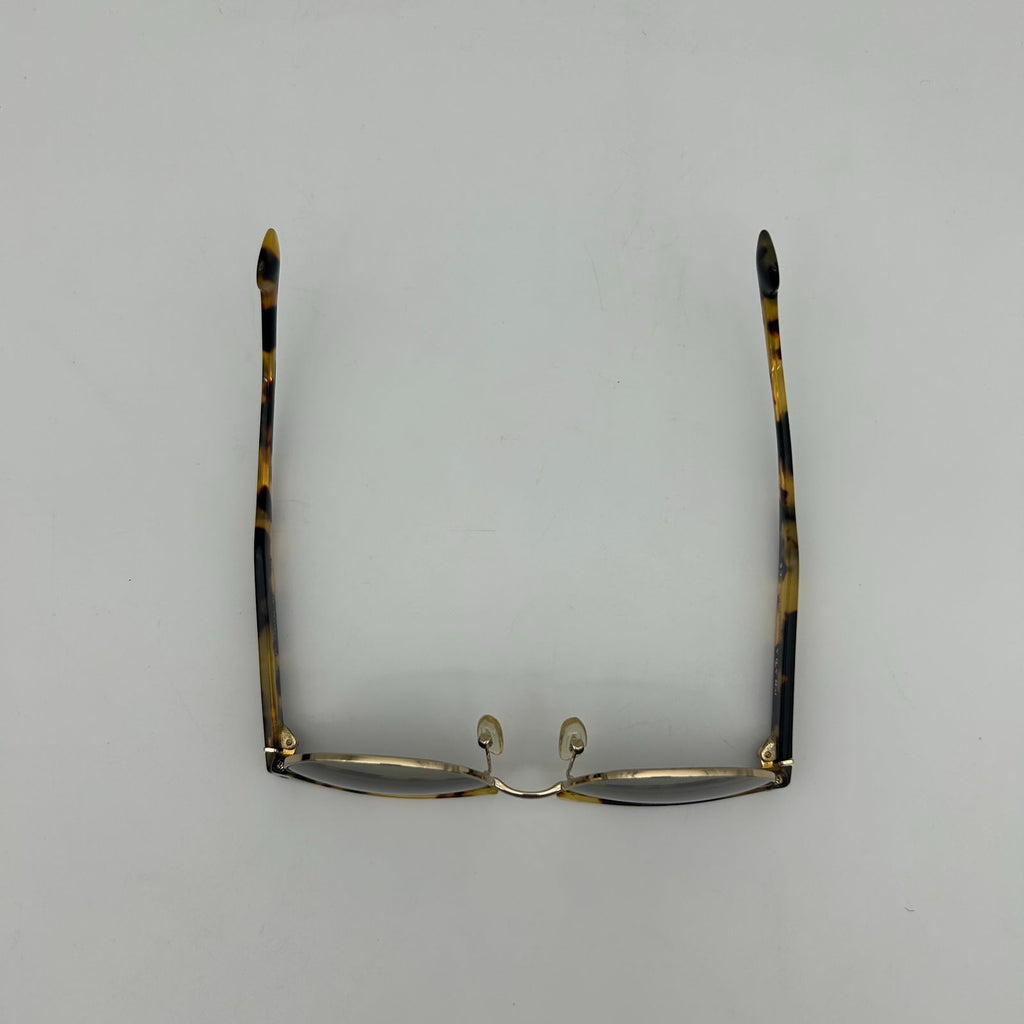 Prada Yellow Havana Gold Frame Sunglasses Eyewear — view 4