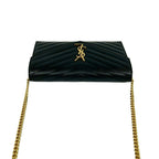Saint Laurent Paris YSL Logo Leather Mini Shoulder Bag Crossbody Pochette Black — view 4