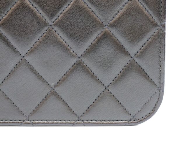 Chanel Black Lamb Full Flap Gold Push Lock Quilted 23 — view 8