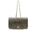 Chanel Black Lamb Full Flap Gold Push Lock Quilted 23