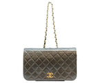 Chanel Black Lamb Full Flap Gold Push Lock Quilted 23