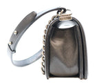 Chanel Black Caviar Silver Boy 20 Small — view 4