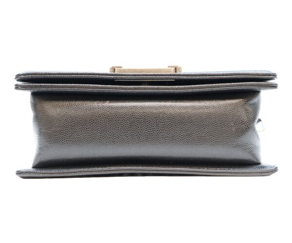 Chanel Black Caviar Silver Boy 20 Small — view 5