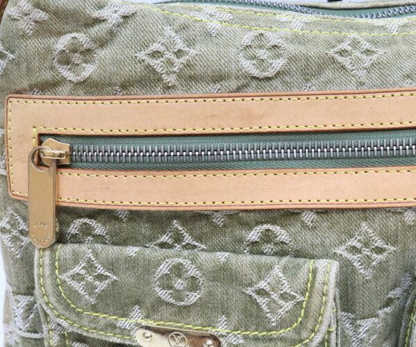 Louis Vuitton Monogram Denim Riken Baggy PM Shoulder — view 7