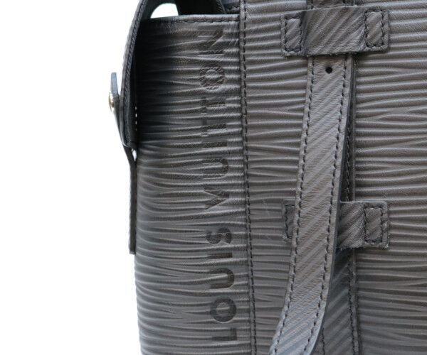 Louis Vuitton Black Christopher MM Epi XL Backpack — view 8