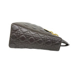Dior Lady Cannage Lambskin Leather Handbag Mini Tote Brown — view 6