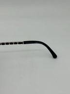 Chanel CC Logo Polarized Sunglasses Black Gray Gradient Eyewear — view 9