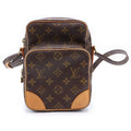 Louis Vuitton Monogram Amazon Mini Shoulder Bag Brown Leather Gold