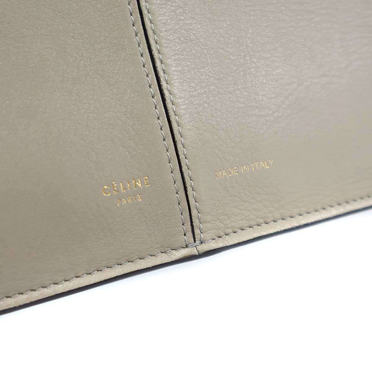 Celine Trifold Leather Tote Beige — view 5