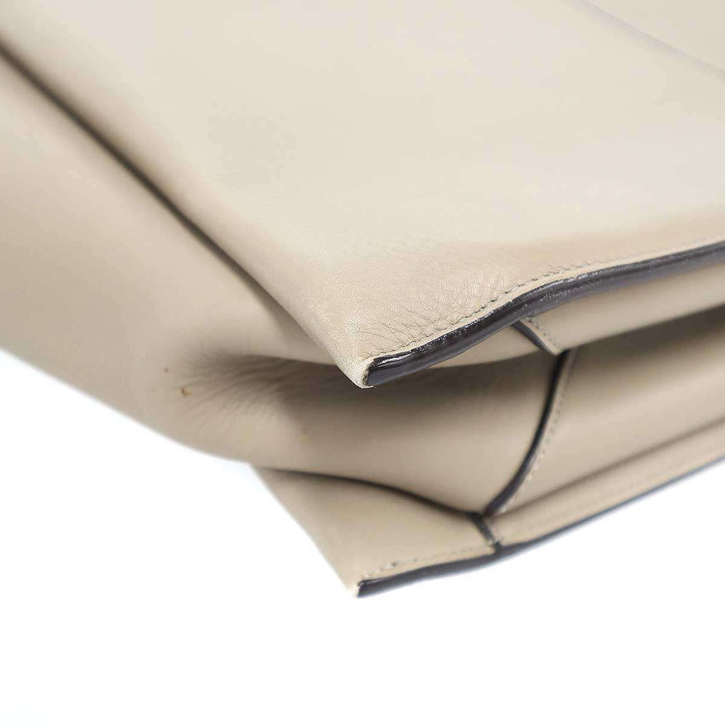 Celine Trifold Leather Tote Beige — view 8
