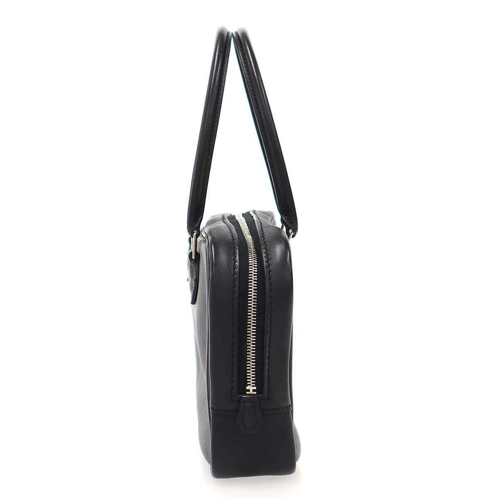 Hermes Plume Mini Elan Mini Leather Handbag Black — view 3