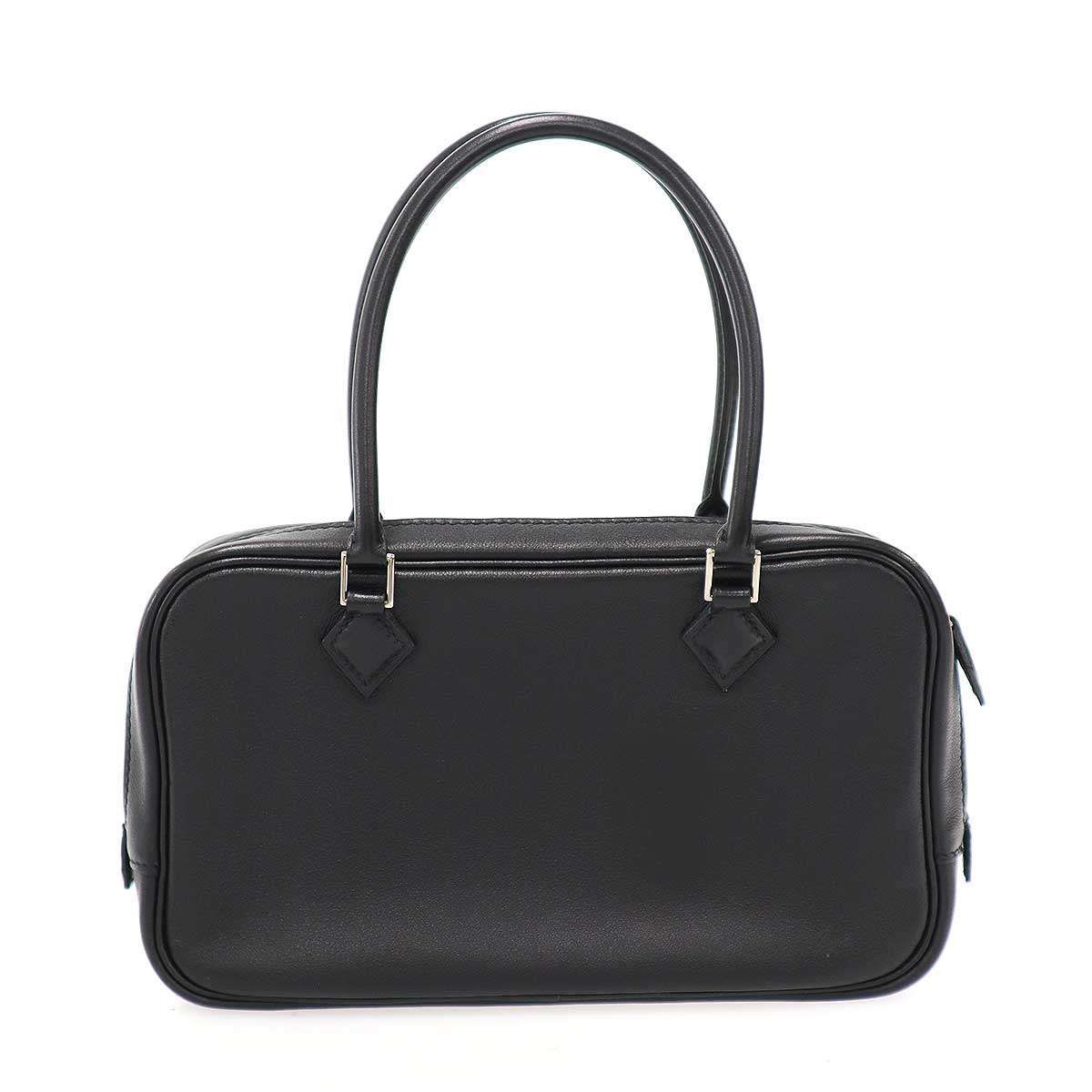 Hermes Plume Mini Elan Mini Leather Handbag Black — view 2