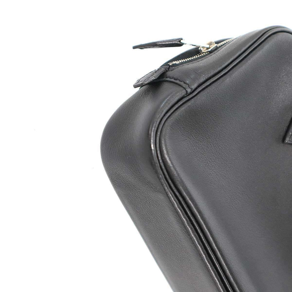 Hermes Plume Mini Elan Mini Leather Handbag Black — view 8