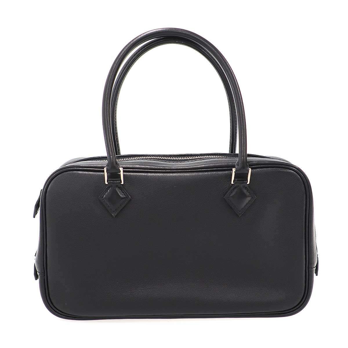 Hermes Plume Mini Elan Mini Leather Handbag Black
