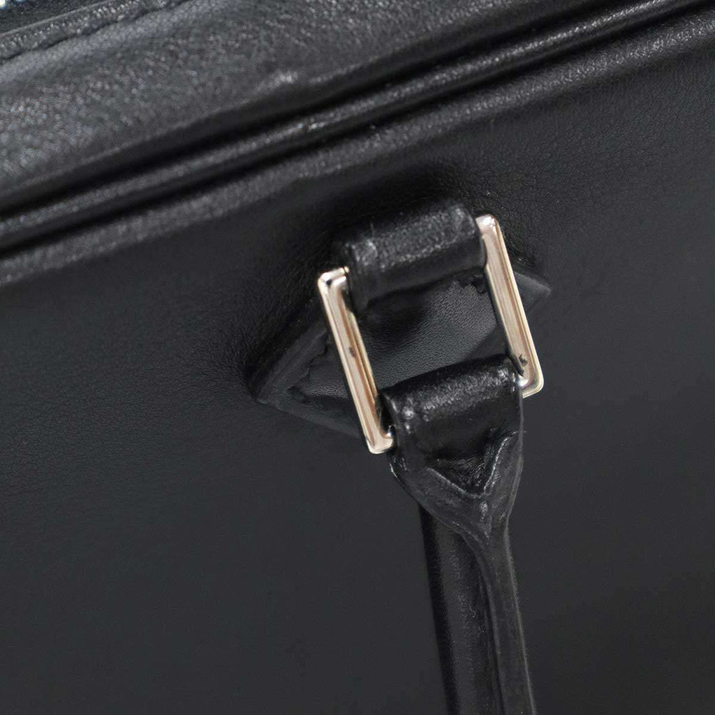 Hermes Plume Mini Elan Mini Leather Handbag Black — view 9