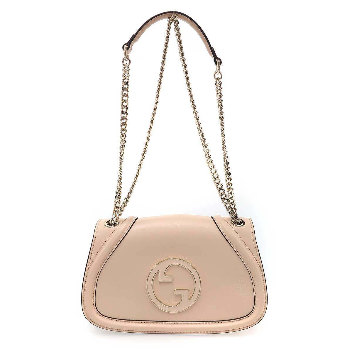 Gucci Blondie Medium Blanc Di Shoulder Bag Pink Beige