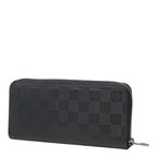 Louis Vuitton Damier Infini Zippy Wallet Vertical Zip Around Onyx Black Leather — view 2