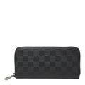 Louis Vuitton Damier Infini Zippy Wallet Vertical Zip Around Onyx Black Leather