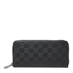 Louis Vuitton Damier Infini Zippy Wallet Vertical Zip Around Onyx Black Leather