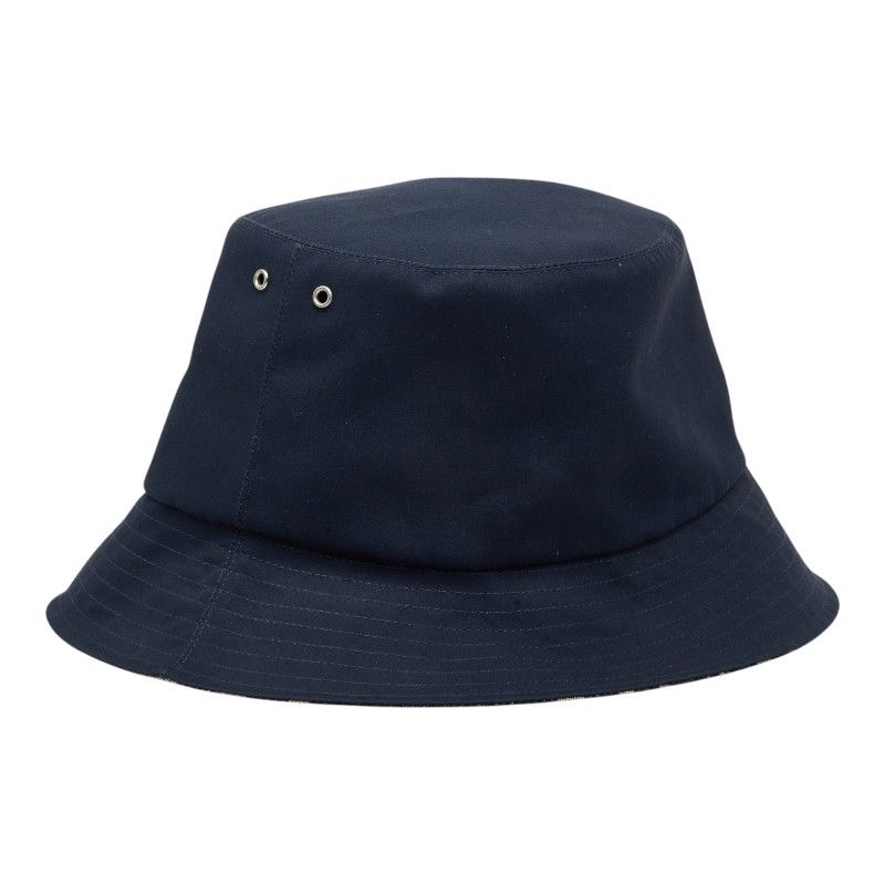Dior Oblique Teddy-d Reversible Bob Hat Bucket Hat Navy Gray Polyester Cotton — view 2