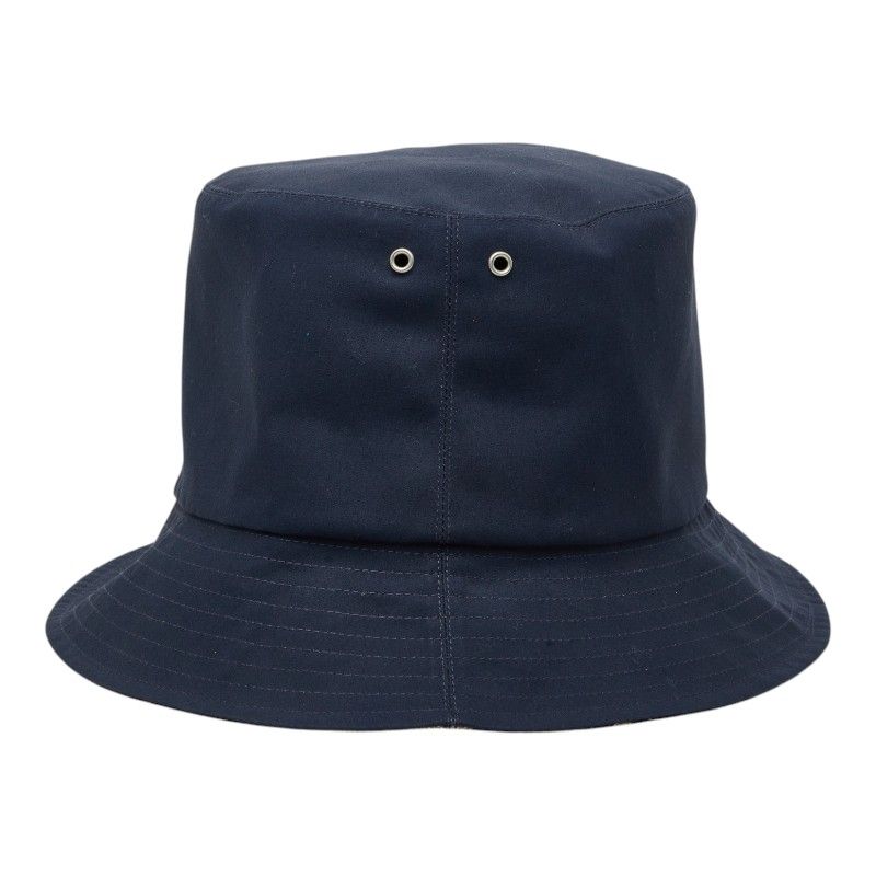 Dior Oblique Teddy-d Reversible Bob Hat Bucket Hat Navy Gray Polyester Cotton — view 3