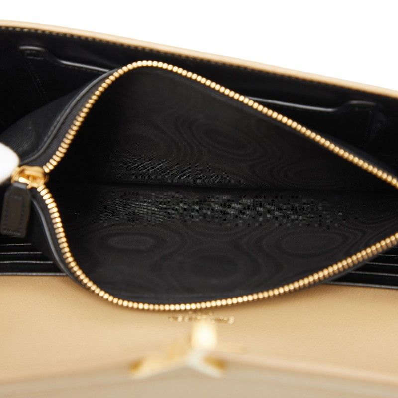 Saint Laurent Cassandra Envelope Crossbody Chain Shoulder Bag Wallet Beige — view 6