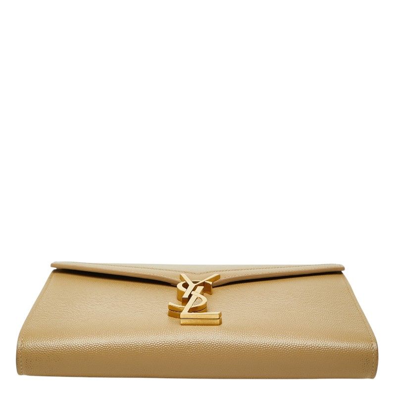 Saint Laurent Cassandra Envelope Crossbody Chain Shoulder Bag Wallet Beige — view 3