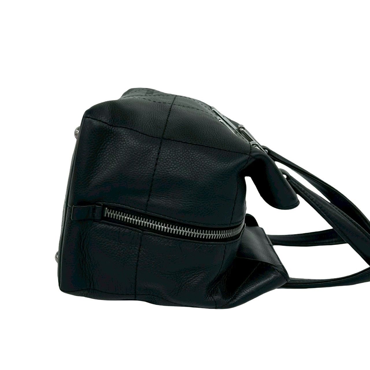 Chanel Card and Choco Bar Caviar Leather Handbag Black — view 6