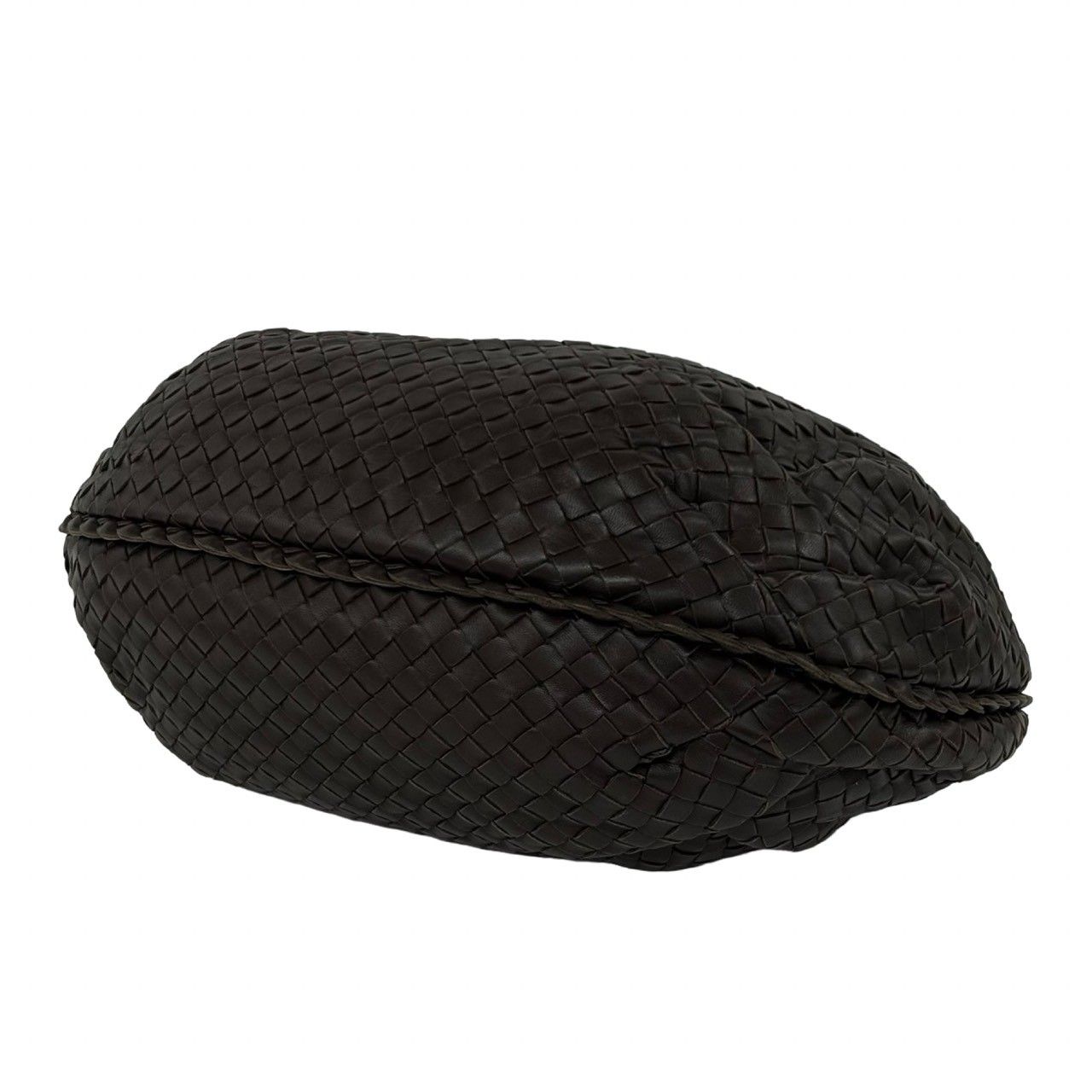 Bottega Veneta Hobo Intrecciato Leather Handbag Mini Tote Brown — view 8