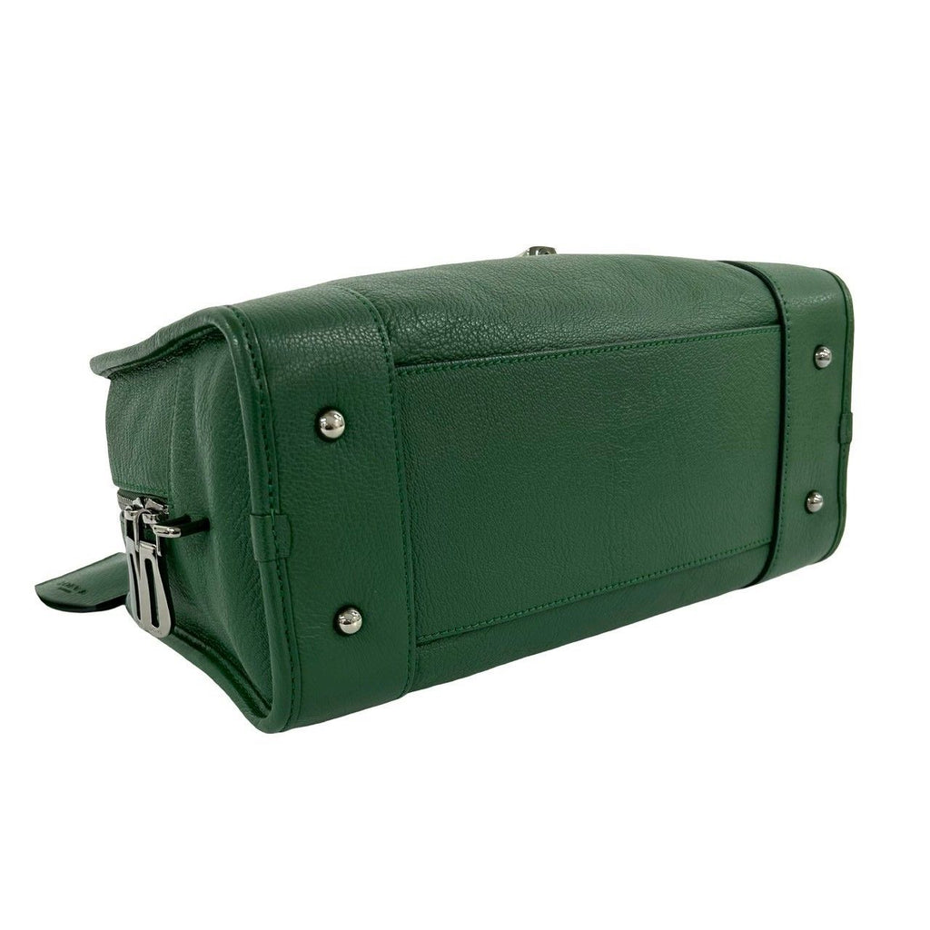 Loewe Amazona 28 Anagram Logo Leather Mini Boston Bag Green — view 7