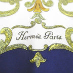 Hermes Vintage Scarf Carre 45 Cheval Turc Turkish Horse Silk — view 3