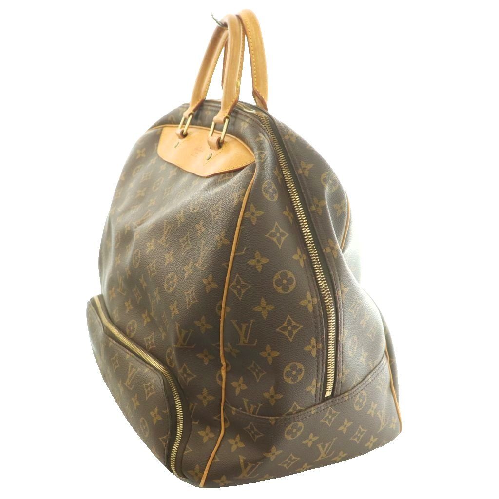 Louis Vuitton Monogram Evasion Boston Bag Tote Hand Canvas Leather Brown Beige — view 3