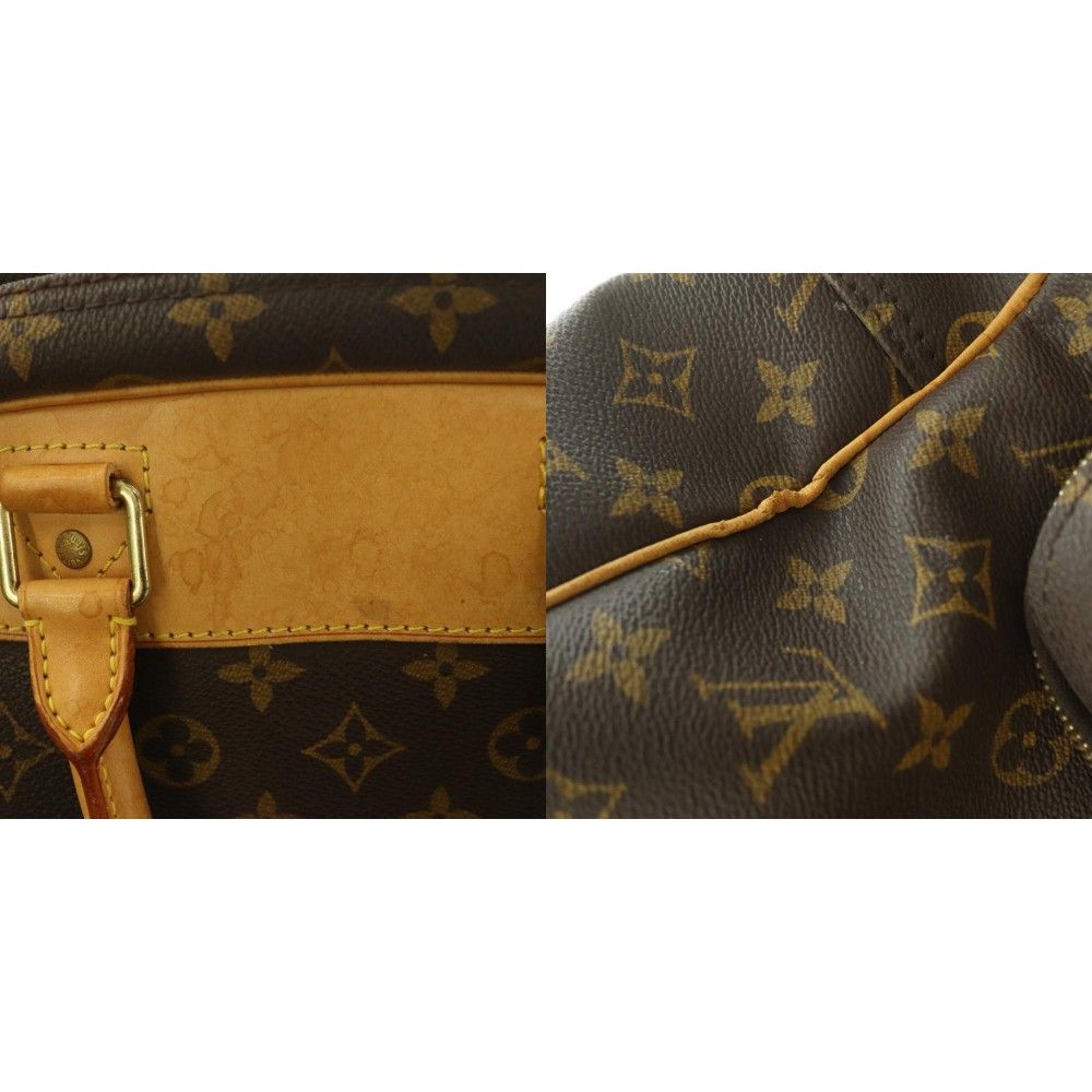 Louis Vuitton Monogram Evasion Boston Bag Tote Hand Canvas Leather Brown Beige — view 8