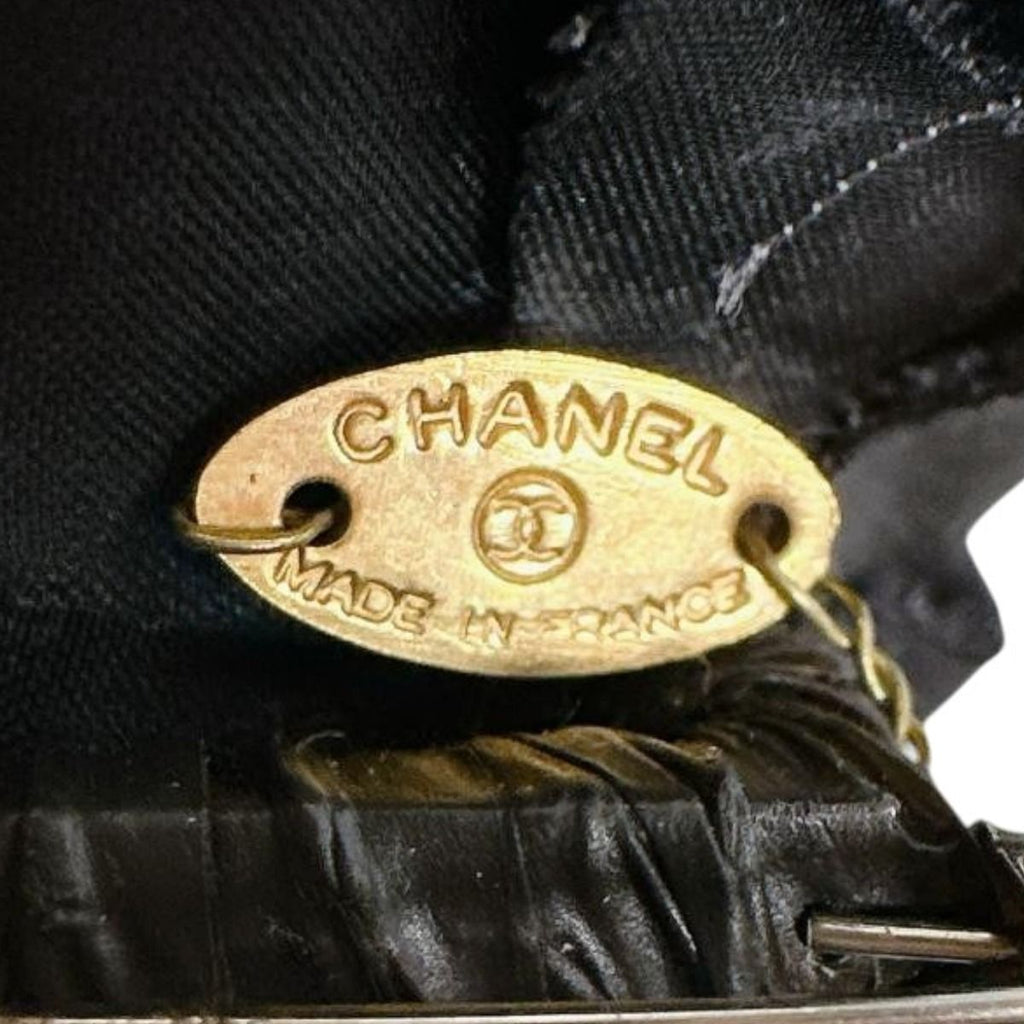 Chanel Camellia Pin Brooch Corsage Black — view 8