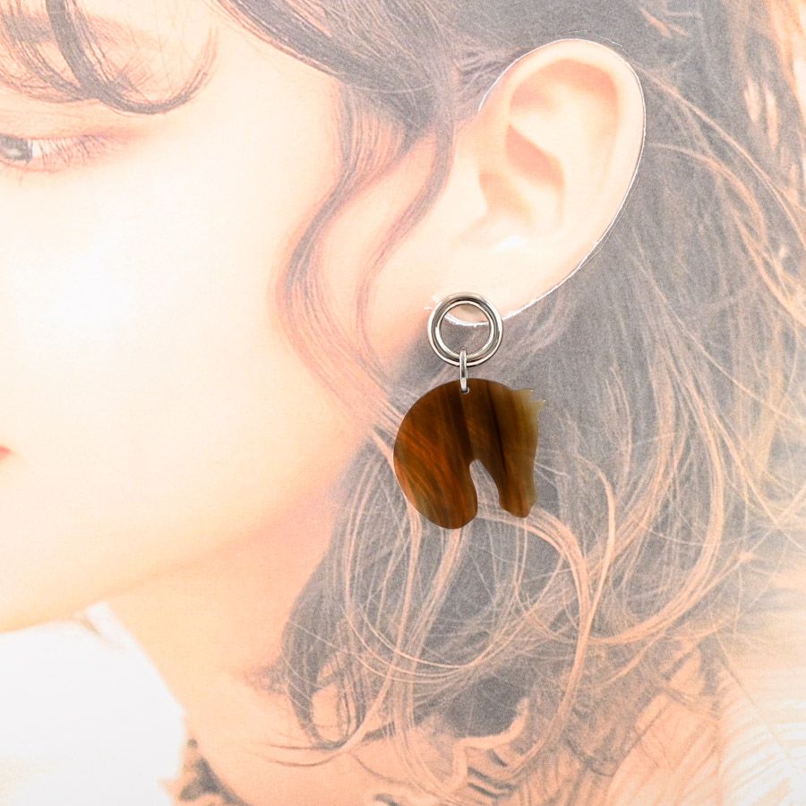 Hermes Earrings Tattasol Silver — view 6