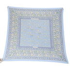 Hermes Indian Hunting Pleated Scarf Carre 90 Blue — view 5